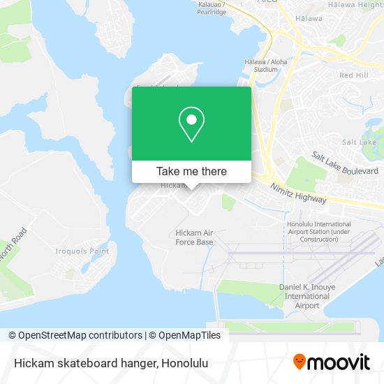 Hickam skateboard hanger map