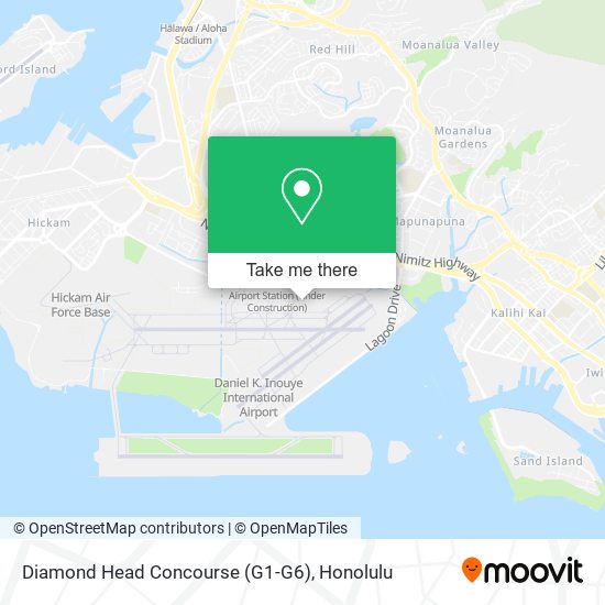 Mapa de Diamond Head Concourse (G1-G6)