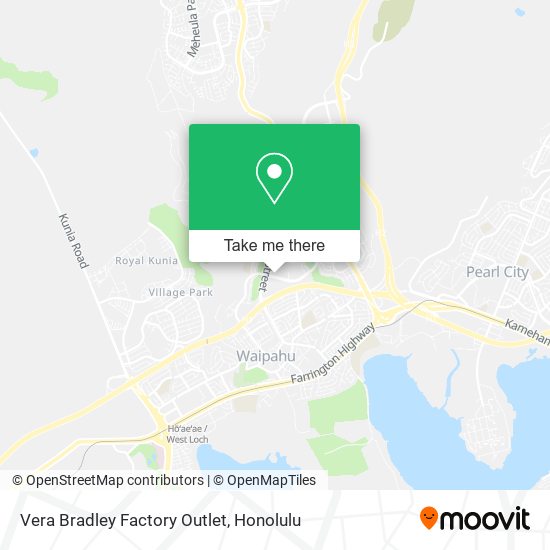 Vera Bradley Factory Outlet map