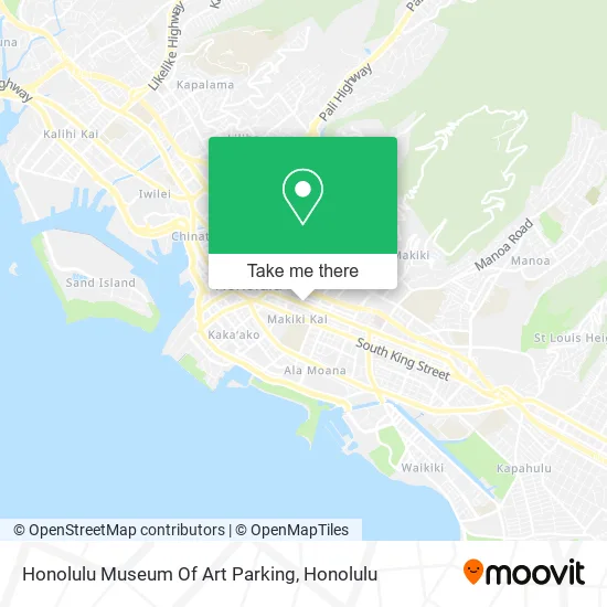 Honolulu Museum Of Art Parking map
