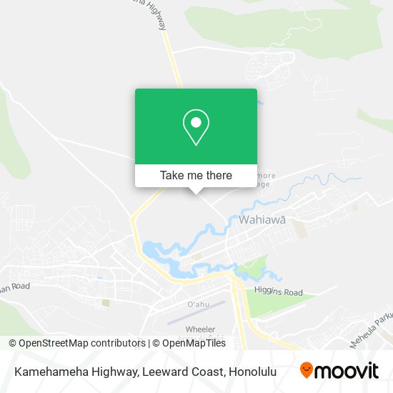Mapa de Kamehameha Highway, Leeward Coast