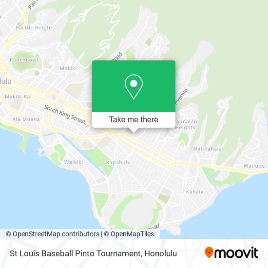 St Louis Baseball Pinto Tournament map