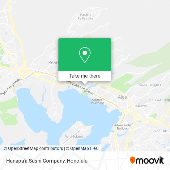 Mapa de Hanapa'a Sushi Company