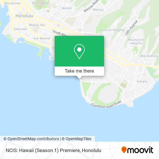 NCIS: Hawaii (Season 1) Premiere map