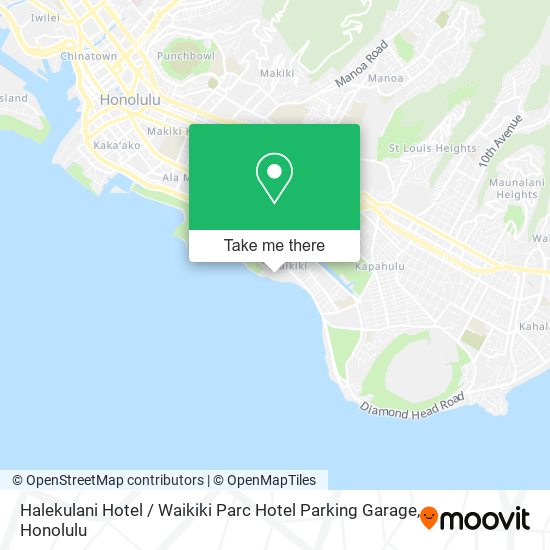 Halekulani Hotel / Waikiki Parc Hotel Parking Garage map