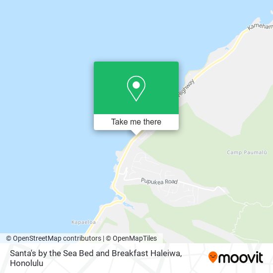 Santa's by the Sea Bed and Breakfast Haleiwa map