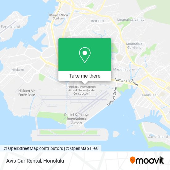 Avis Car Rental map
