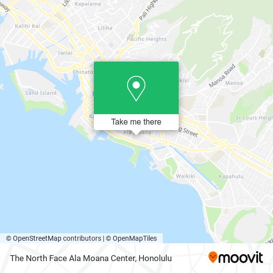 Mapa de The North Face Ala Moana Center