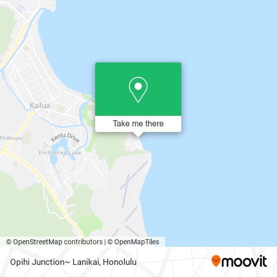 Opihi Junction~  Lanikai map