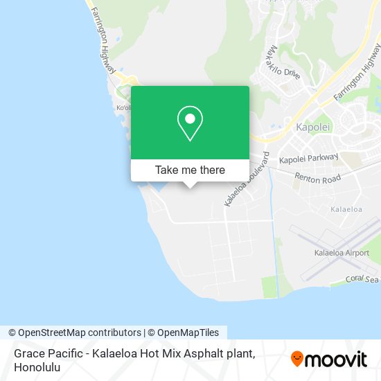 Mapa de Grace Pacific - Kalaeloa Hot Mix Asphalt plant