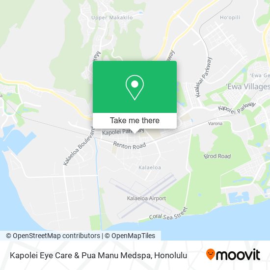 Mapa de Kapolei Eye Care & Pua Manu Medspa