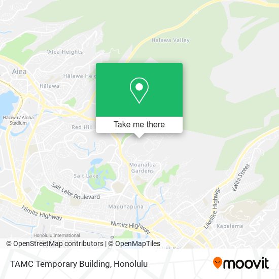 TAMC Temporary Building map