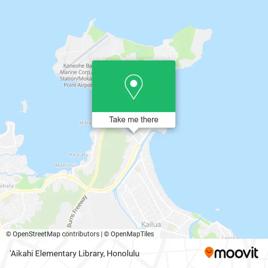 'Aikahi Elementary Library map