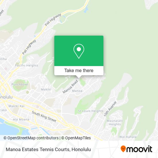 Manoa Estates Tennis Courts map