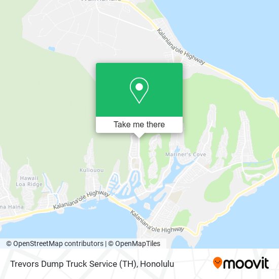 Trevors Dump Truck Service (TH) map