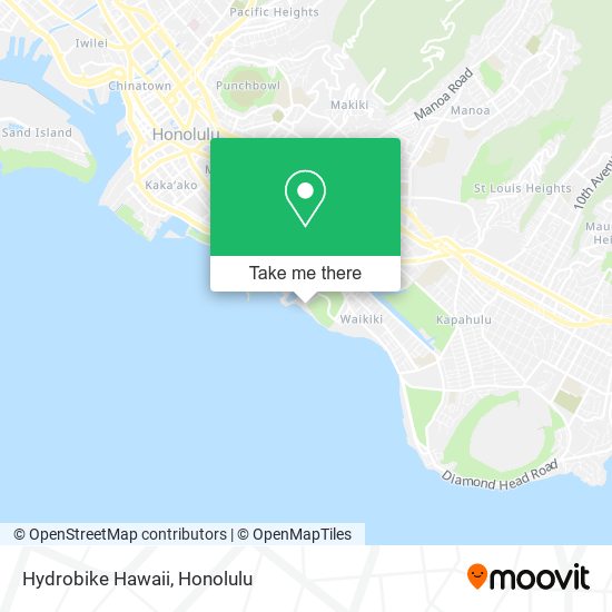 Hydrobike Hawaii map
