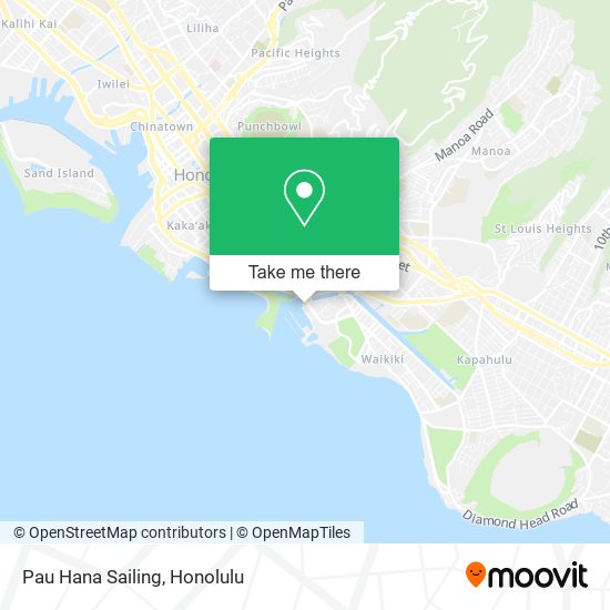 Pau Hana Sailing map