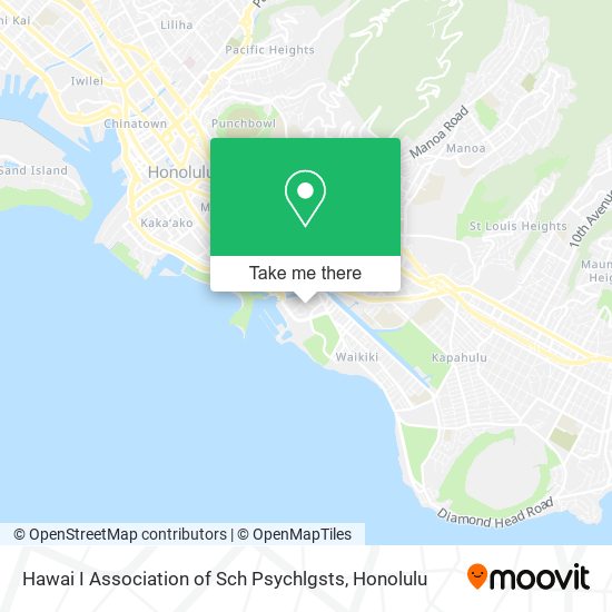 Hawai I Association of Sch Psychlgsts map