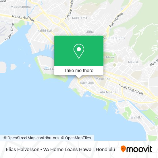 Elias Halvorson - VA Home Loans Hawaii map