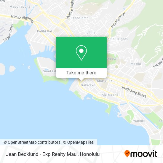 Jean Becklund - Exp Realty Maui map