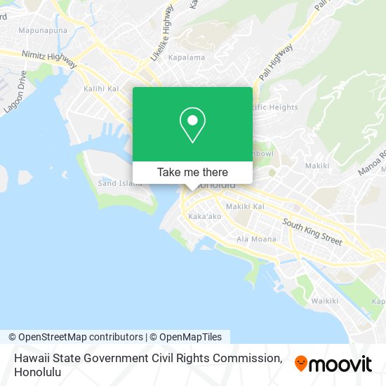 Hawaii State Government Civil Rights Commission map