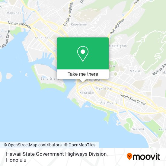 Mapa de Hawaii State Government Highways Division