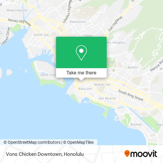 Vons Chicken Downtown map