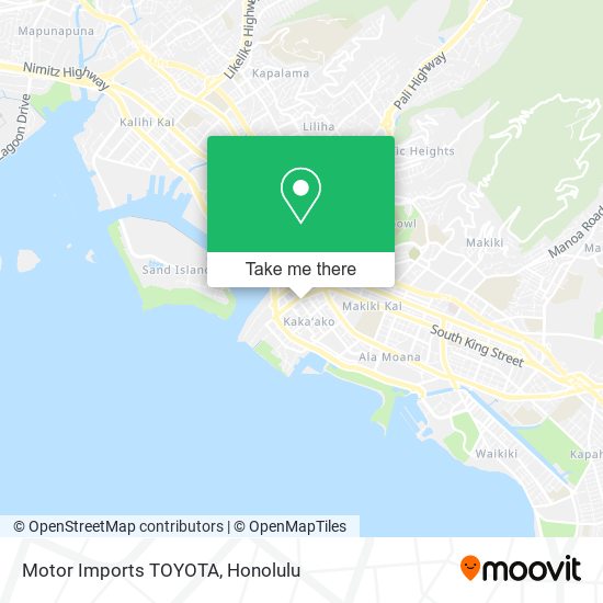 Motor Imports TOYOTA map