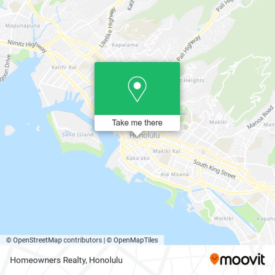 Homeowners Realty map