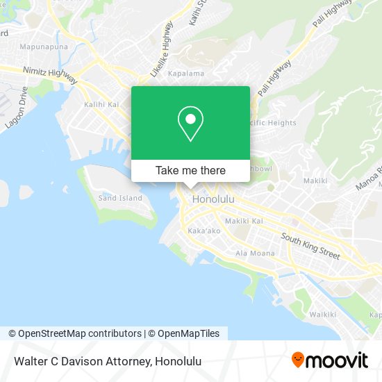 Walter C Davison Attorney map