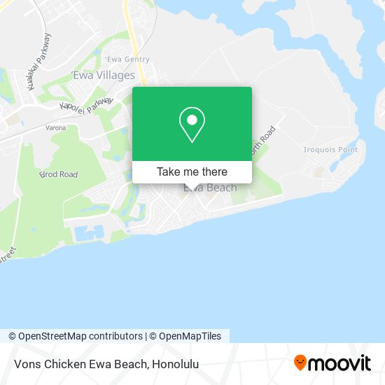 Vons Chicken Ewa Beach map