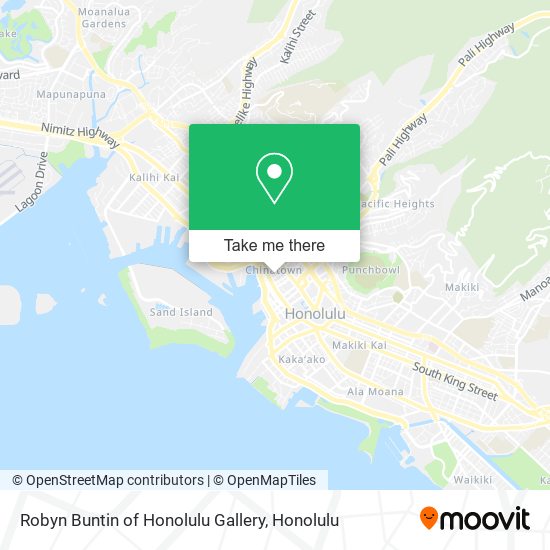 Robyn Buntin of Honolulu Gallery map