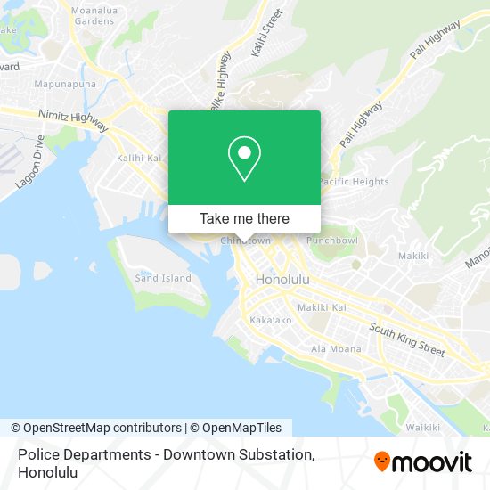 Police Departments - Downtown Substation map