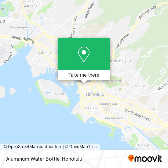 Aluminum Water Bottle map