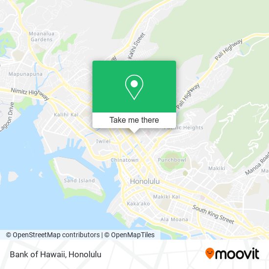 Bank of Hawaii map