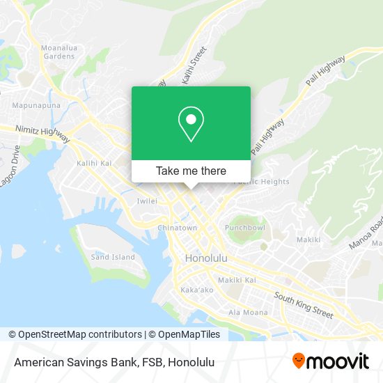 American Savings Bank, FSB map