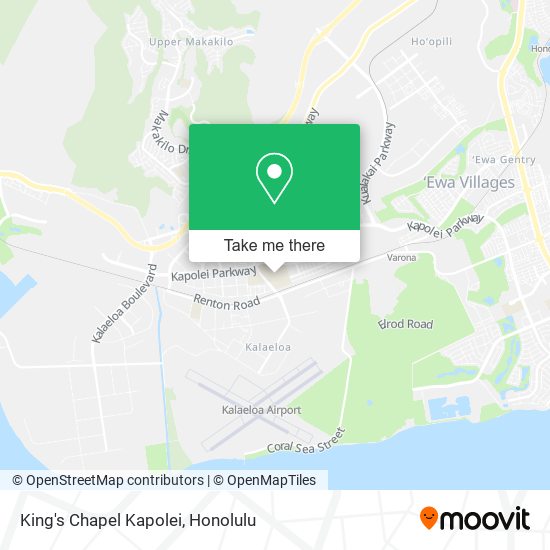 King's Chapel Kapolei map