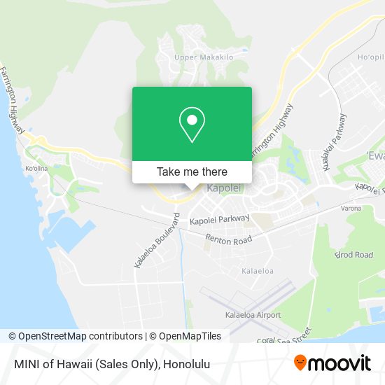 Mapa de MINI of Hawaii (Sales Only)