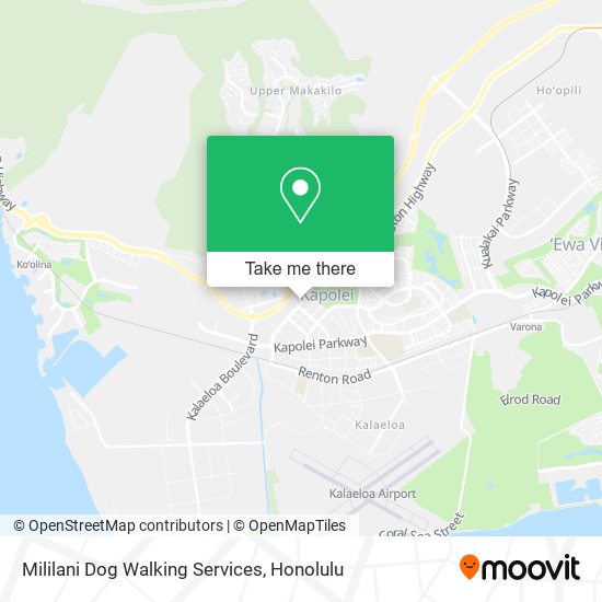 Mapa de Mililani Dog Walking Services