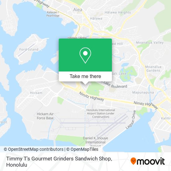 Timmy T's Gourmet Grinders Sandwich Shop map