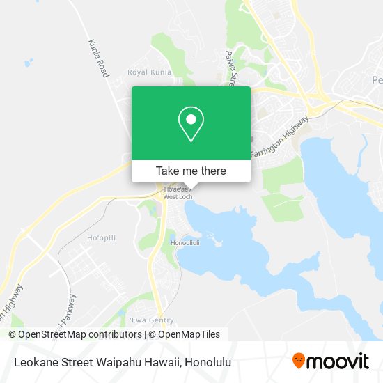 Mapa de Leokane Street Waipahu Hawaii