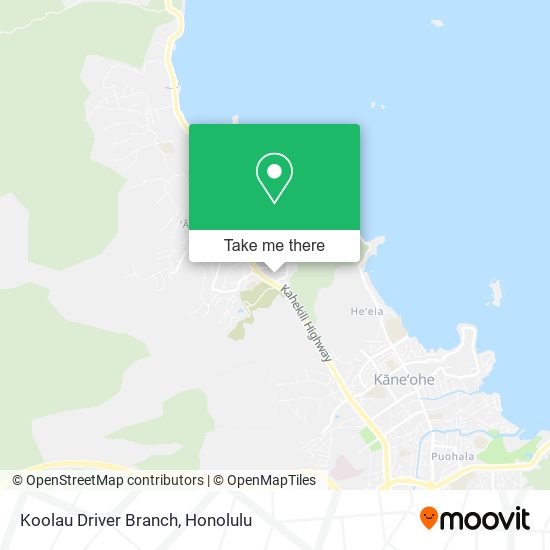 Mapa de Koolau Driver Branch