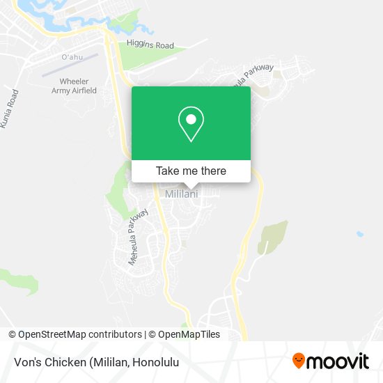 Von's Chicken map