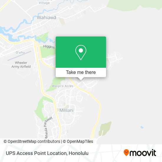 UPS Access Point Location map