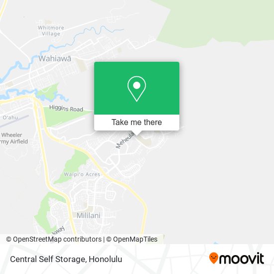 Central Self Storage map