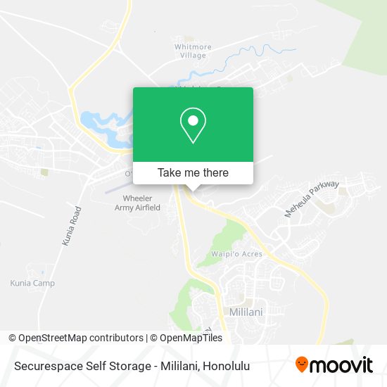 Securespace Self Storage - Mililani map