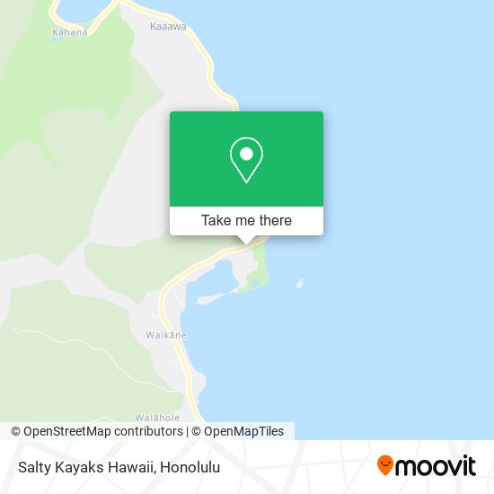Salty Kayaks Hawaii map