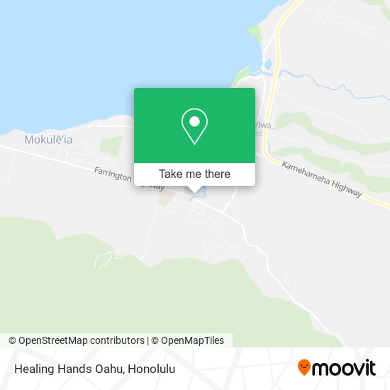 Healing Hands Oahu map