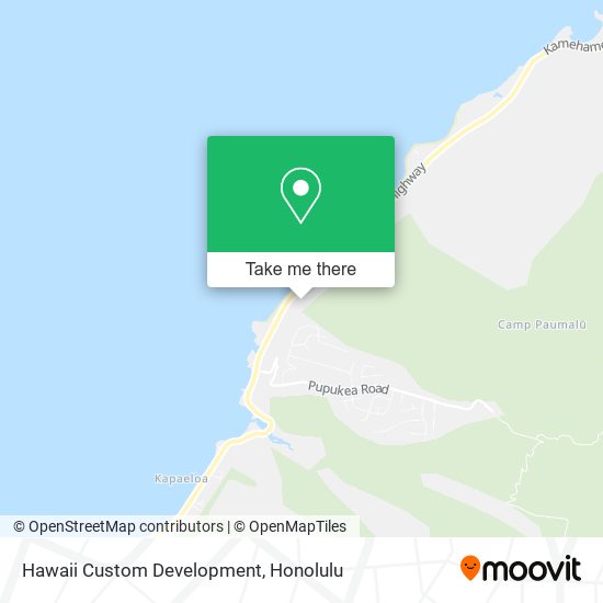 Hawaii Custom Development map