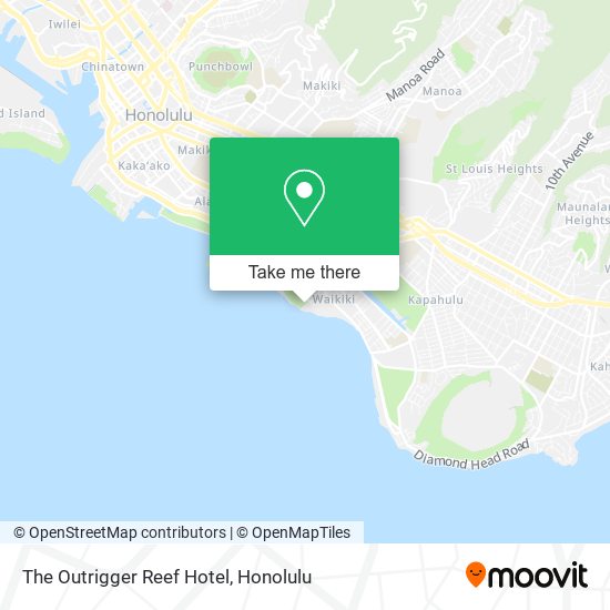 Mapa de The Outrigger Reef Hotel